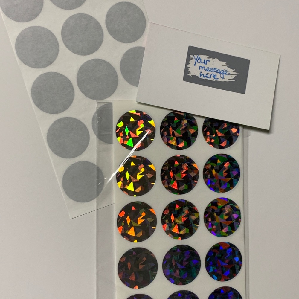 Blank Scratch Offs Write Your Own Message